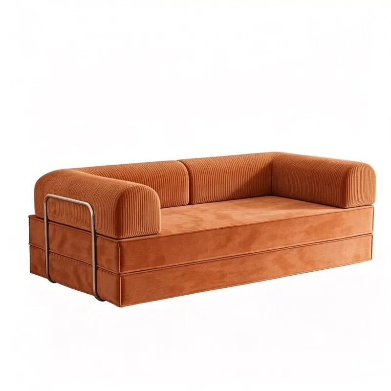 Folding dual-purpose sofa bed can sit and lie down Fabric corduroy casual tatami