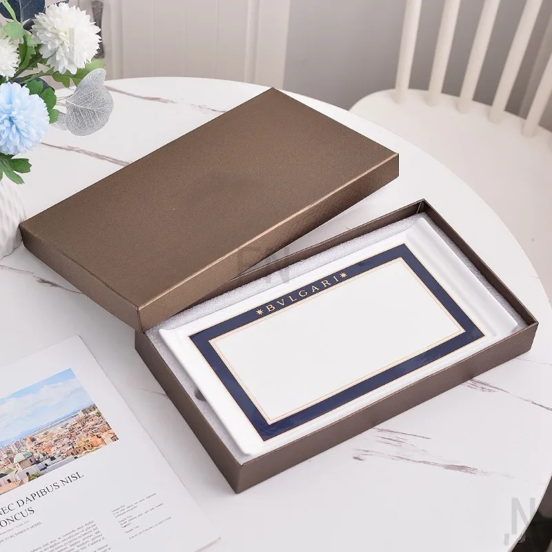 أطباق أطباق على شكل عظمة صينية للاستخدام المنزلي وأكواب إسبرسو للخدمة اليومية #3