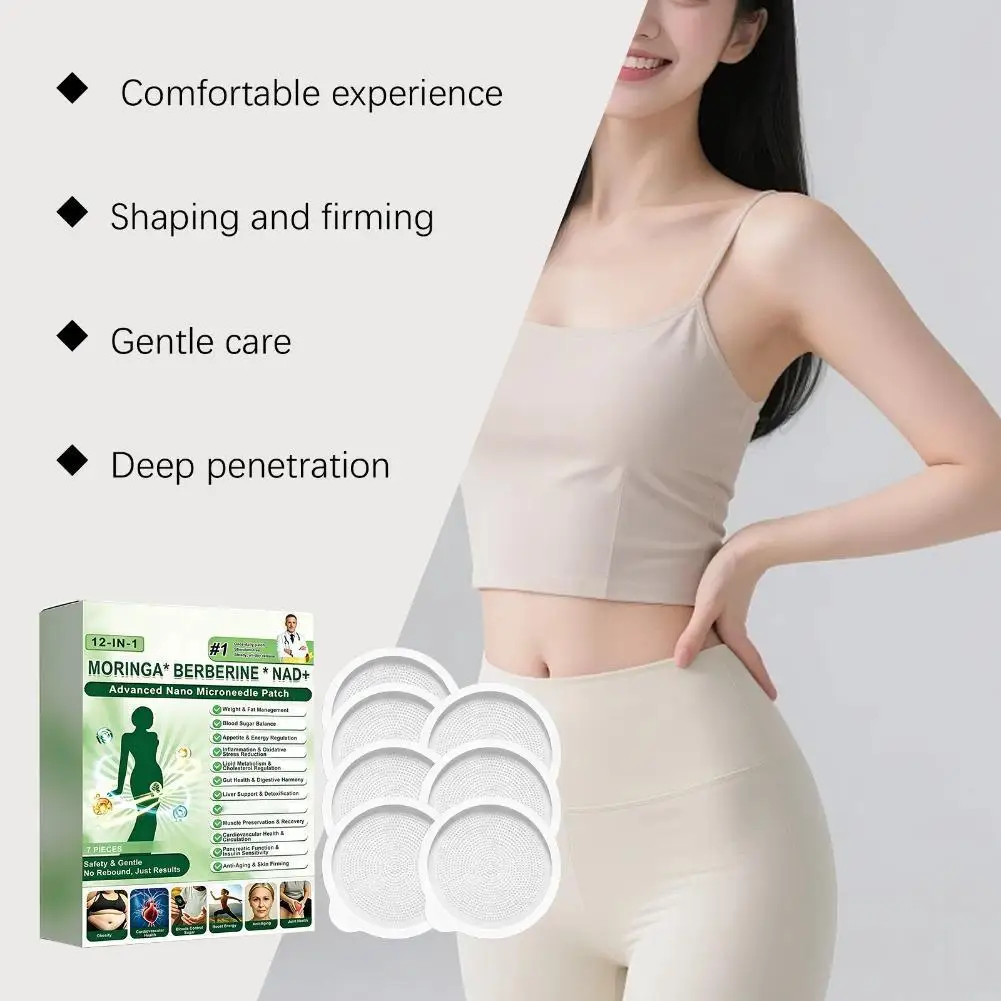 10-in-1 Nano Microneedle Patch Firming Sticker 7Pc/box Safety Natural Gentle Firming Moisturizing Body Shaping Skin Care Patches