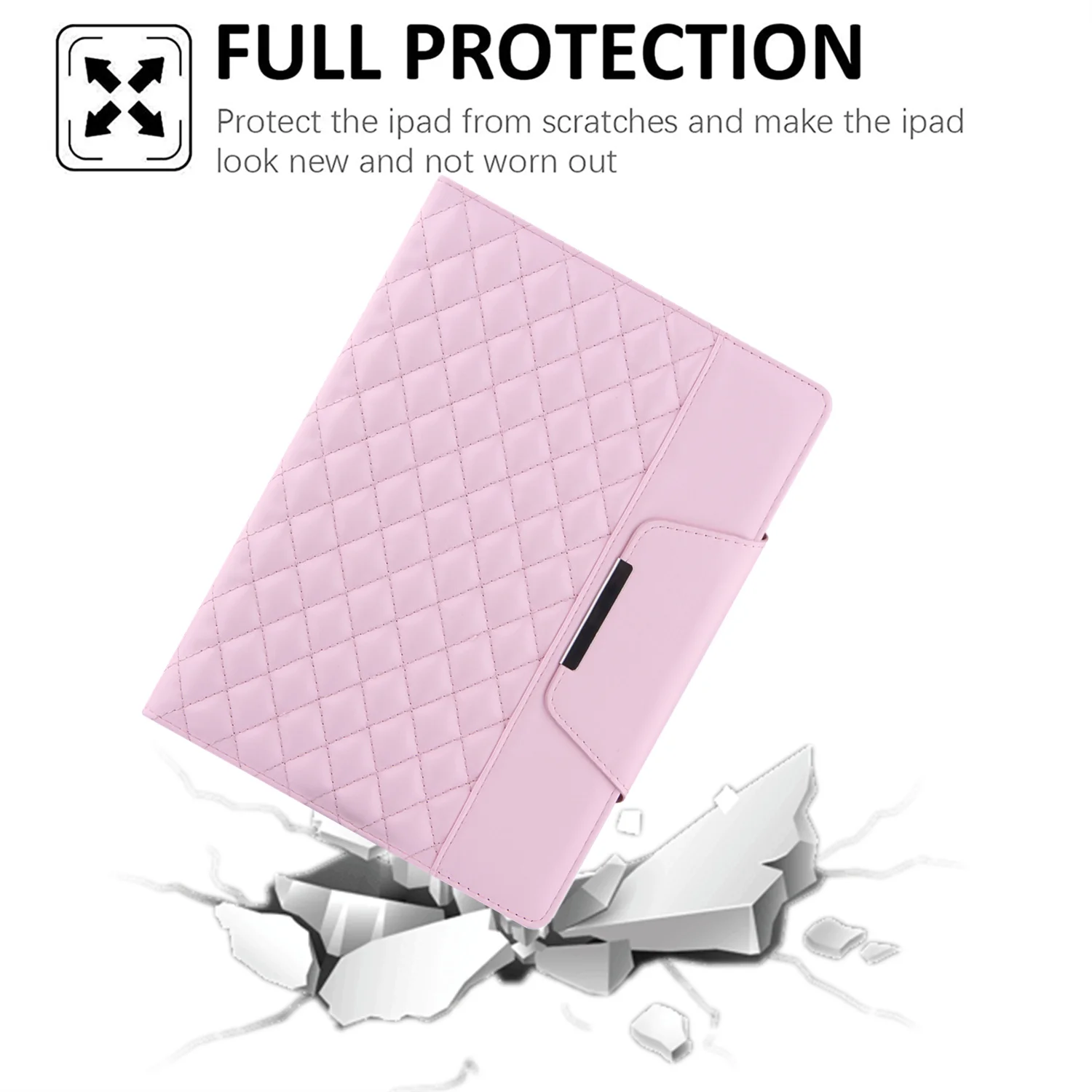3D Diamond CC Leather Case For Apple iPad Ipad pro 9.7 10.5 Air 5 4 3 2 10.9 2022 2020 2021 11 10.2 7th 8th 9th 6th Tablet Cover