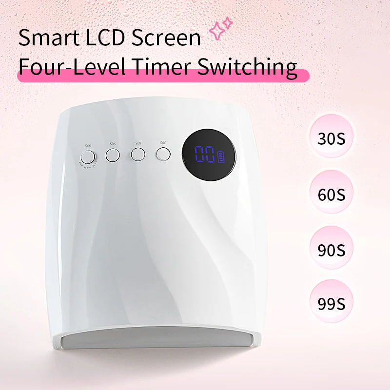 45개 LED 네일 드라이어 LED 네일 램프 UV 램프, 모든 젤 네일 폴리쉬 경화용, 모션 센서 내장, 매니큐어 페디큐어 살롱 도구, 넓은 공간 사용 가능