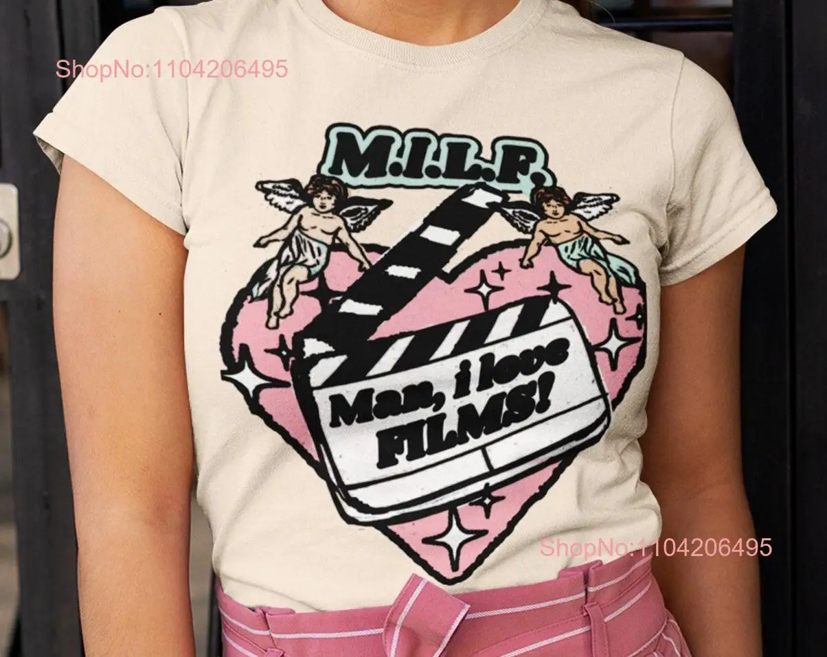 

Man i love films shirt 80s vintage pastel movie club long or short sleeves
