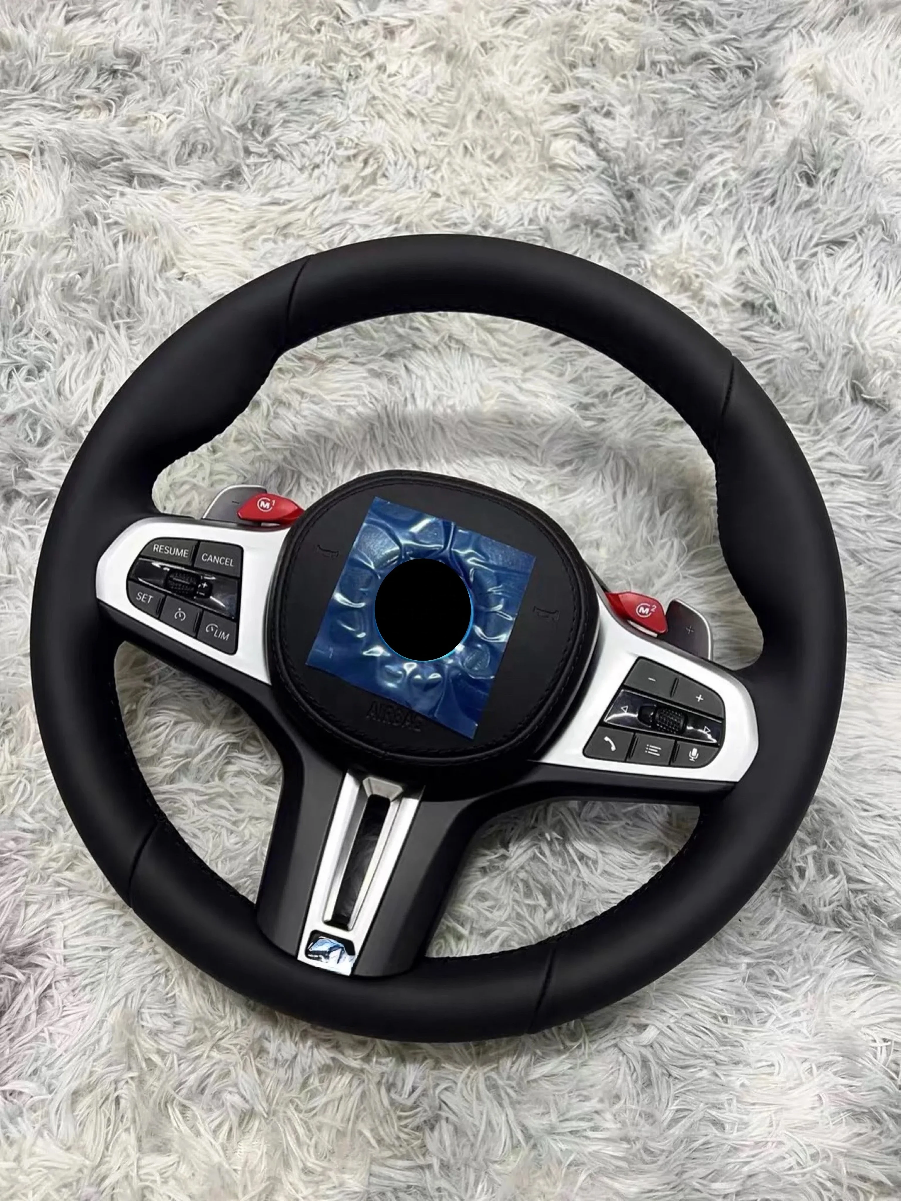 China Wholesale For M Sport Style M1 M2 M4 G87 G80 G82 Carbon Fiber Steering Wheel Car Carbon Fiber Cover