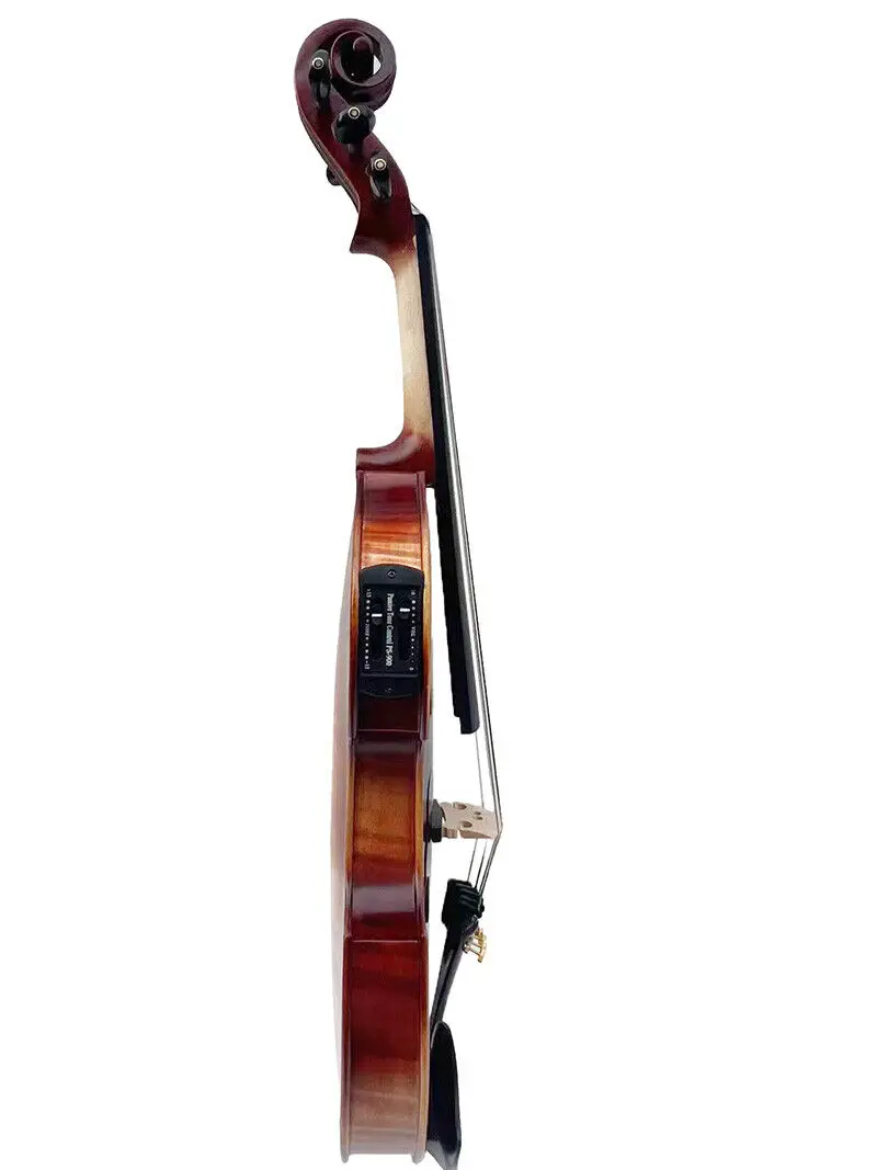 Baroque style 5 Strings electric /Acoustic Violin Brown color full size Violin