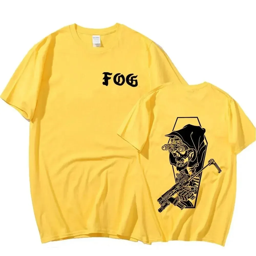 2024 New FOG Forward Observations Group Graphic T Shirts Men Women Hip Hop Skeleton Punk T-shirt Casual Cotton Oversized T Shirt