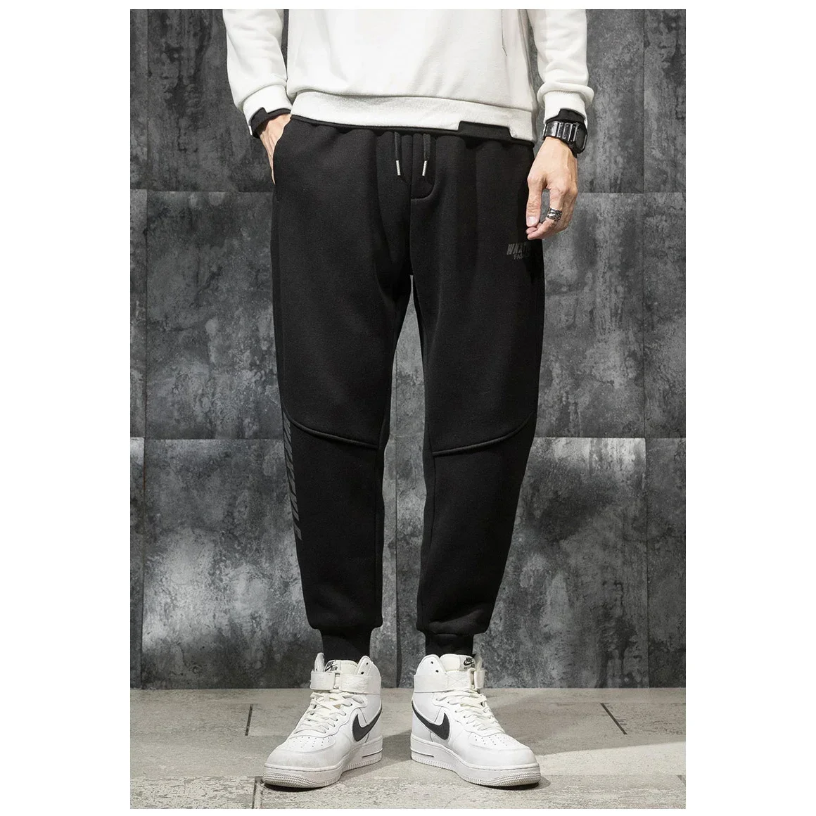 Streetwear Men's Harem Pants Side Pockets Ankle-Length Pants Men 2022 Fashion Cargo Pants Trousers Harajuku Joggers Trousers