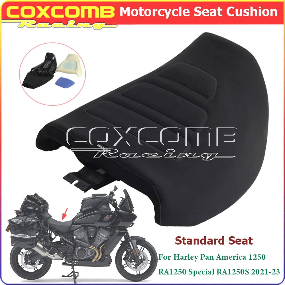 

Gel Driver Rider Seat Adjustable Height Low Front Cushion Pad Motorcycle Accessories For Harley Pan America 1250 RA1250 RA1250S