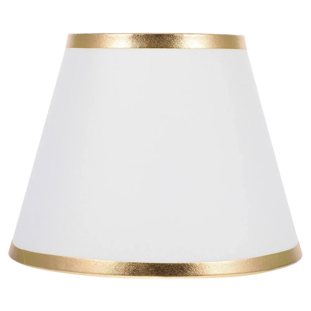 

E14 Fabric Lampshade Black Gold Drum Table Pendant Light Cover White Small Shade Clear Holder Living Room Wall