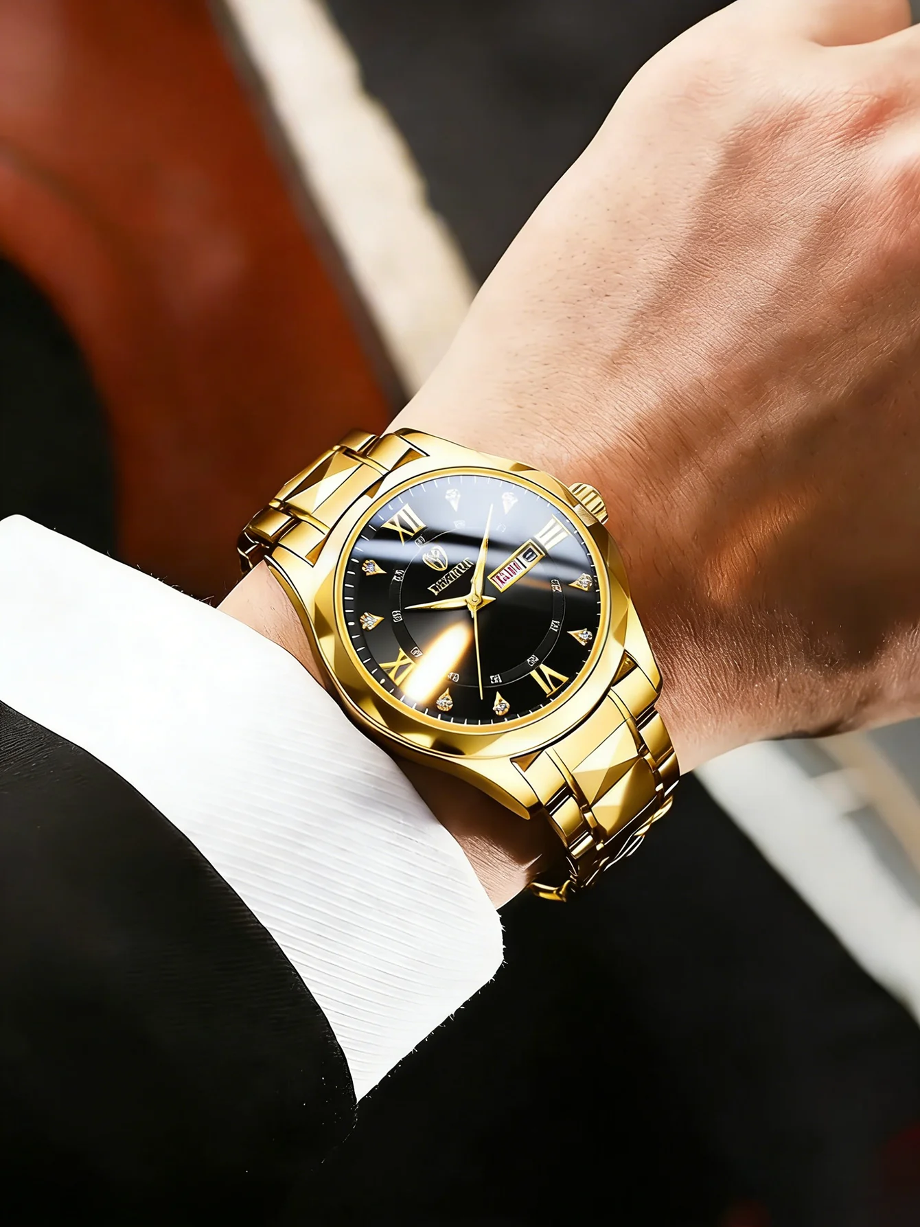 비즈니스 패션 스테인리스 스틸 남성용 로마숫자 야광 쿼 - Luxury Watch Under 20000 리뷰 및 가격