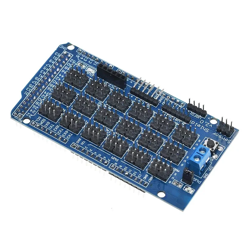 For Arduino MEGA Sensor Shield V1.0 V2.0 Dedicated Expansion Development Board MEGA 2560 Sup IIC Bluetooth SD Robot Parts DIY