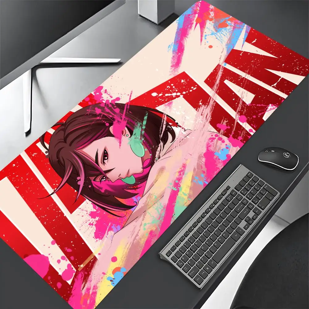 Cartoon Anime DAN DA DAN Mouse Pad Gaming Mousepad practical Large 900x400mm MouseMat Gamer Mause Carpet PC Desk