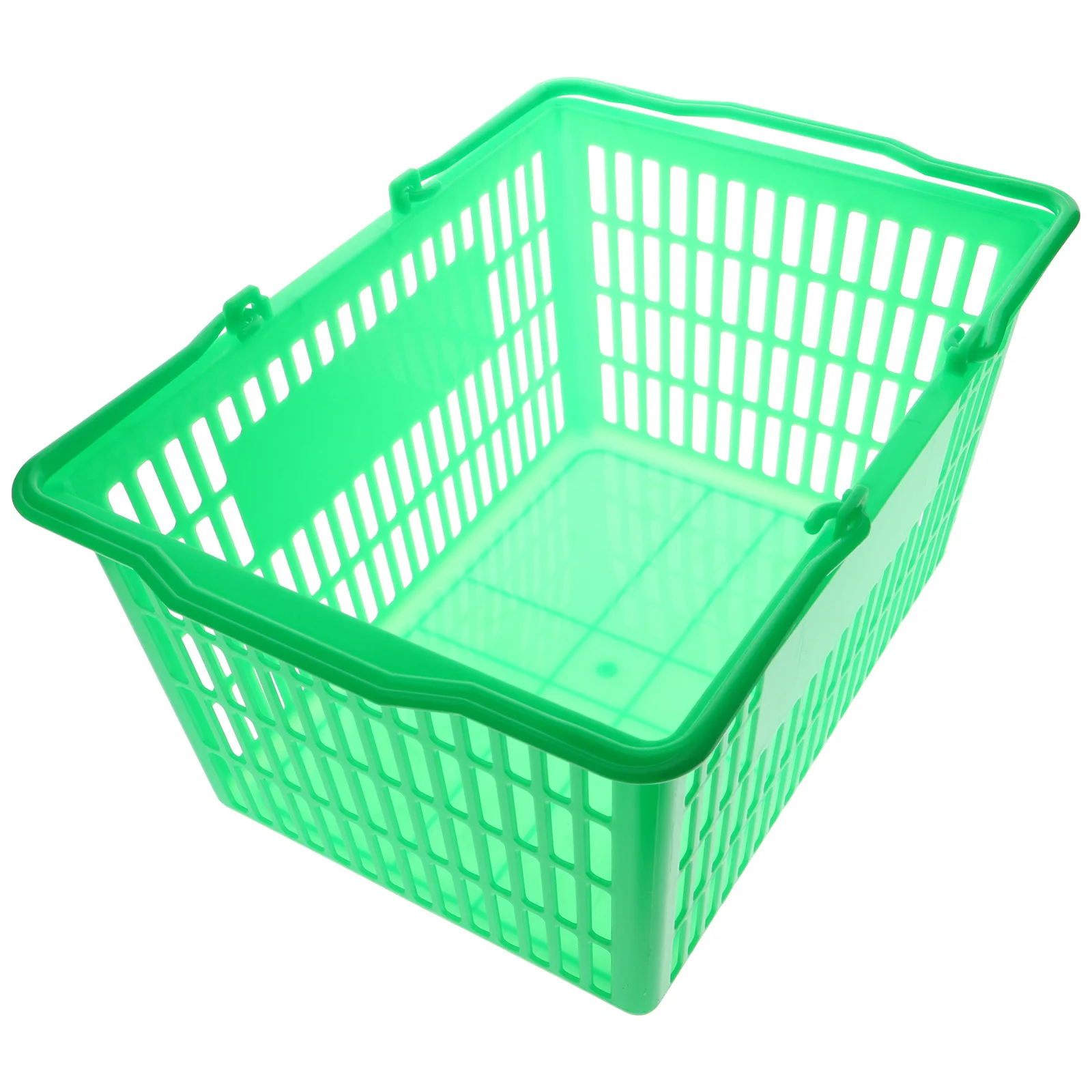 Thickened Storage For Sundries Organizer Grocery Shopping Small Plastic Basket With Handle Container Desktop Basket For