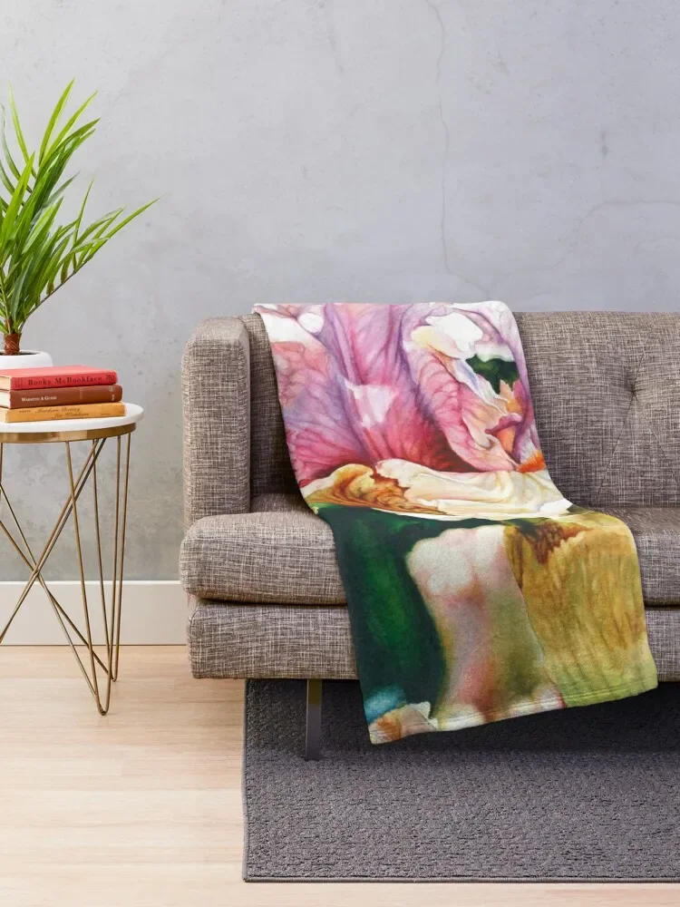 Springtime in Bloom Watercolor Painting Throw Blanket christmas gifts Sofa Throw Custom Blankets