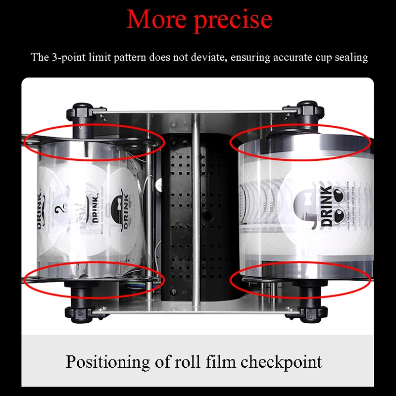 Automatische Tassendichtungsmaschine Bubble Tea Maschine Tassendichtungsmaschine für Kaffee/Milchtee/Sojamilchbecher 9,5/9 cm Boba-Tee-Maschine