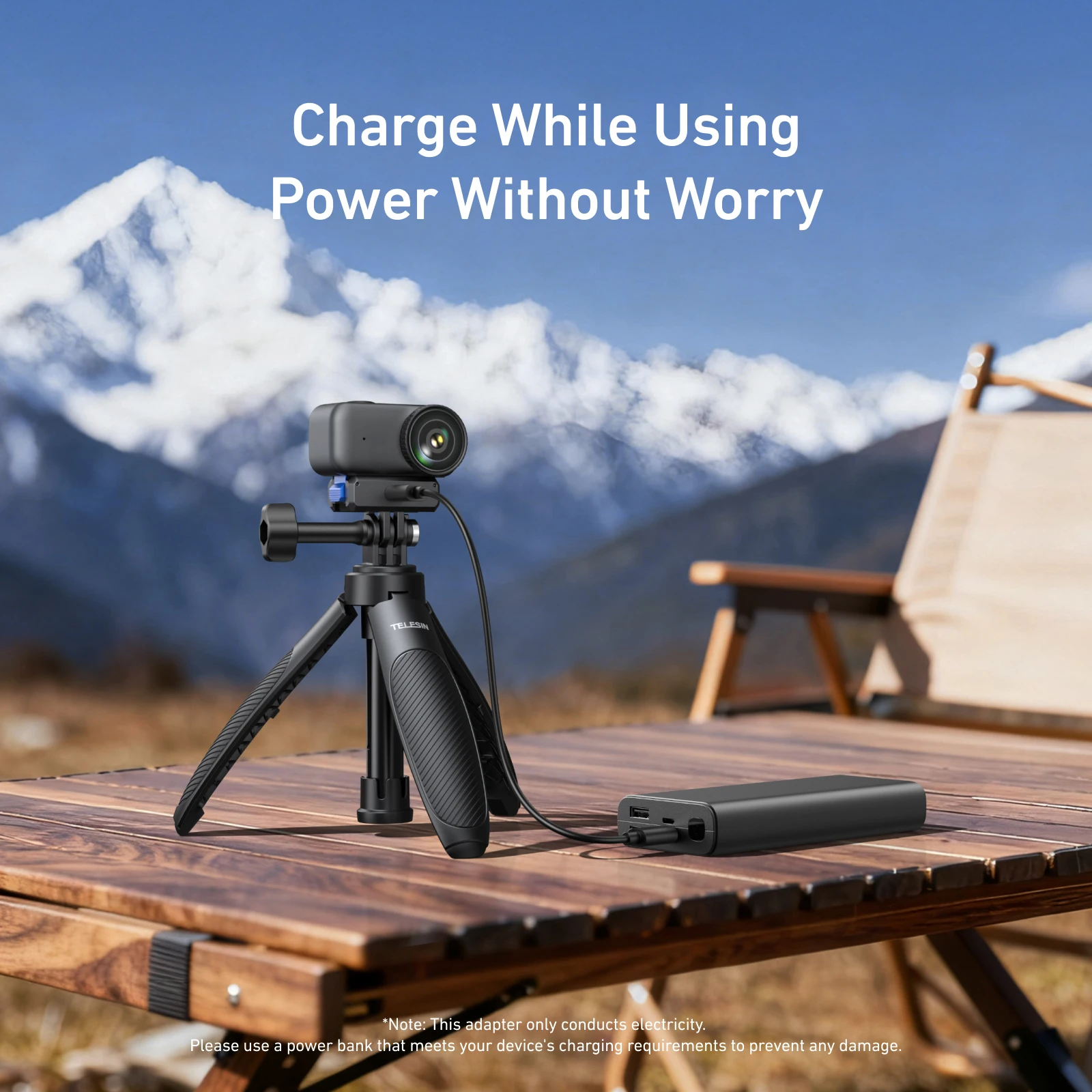 

Charging Magnetic Quick Release Adapter Mount for DJI Osmo Nano, Foldable Base with 1/4" Thread & USB-C Charging Port