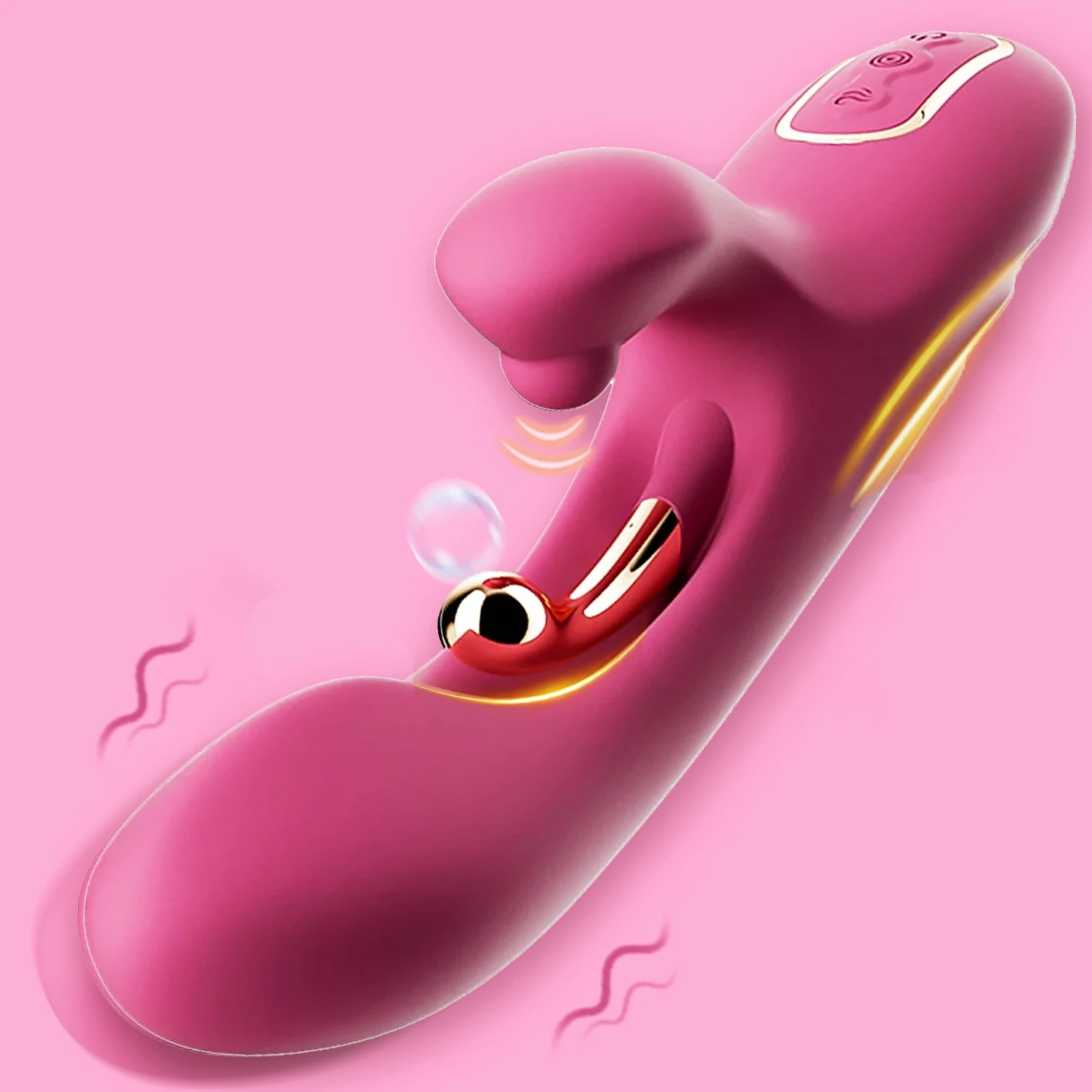 Sustained Orgasm Vibrator Clitoris Stimulator Silicone G-spot Powerful 2 in 1 Dildo Female Masturbation Sex Toys Adult Goods