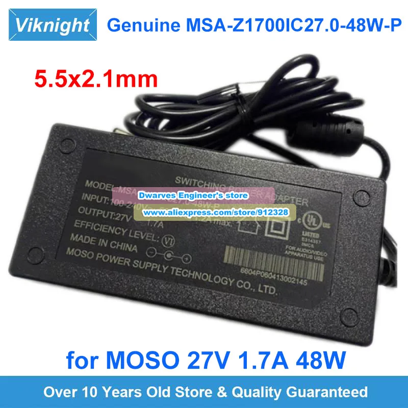 

Оригинальный импульсный адаптер питания MOSO MSA-Z1700IC27.0-48W-P 27 В 1,7 А для серии Creative T30 40 50