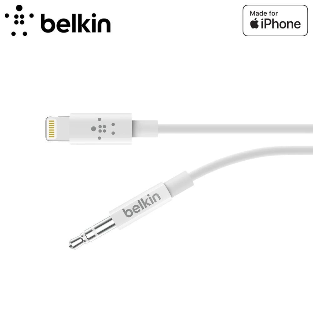 

Оригинальный аудиокабель Belkin 3,5 мм для iPhone, кабель AUX 1,8 м для автомобильной стереосистемы или домашней колонки AV10172bt06WHT/BLK