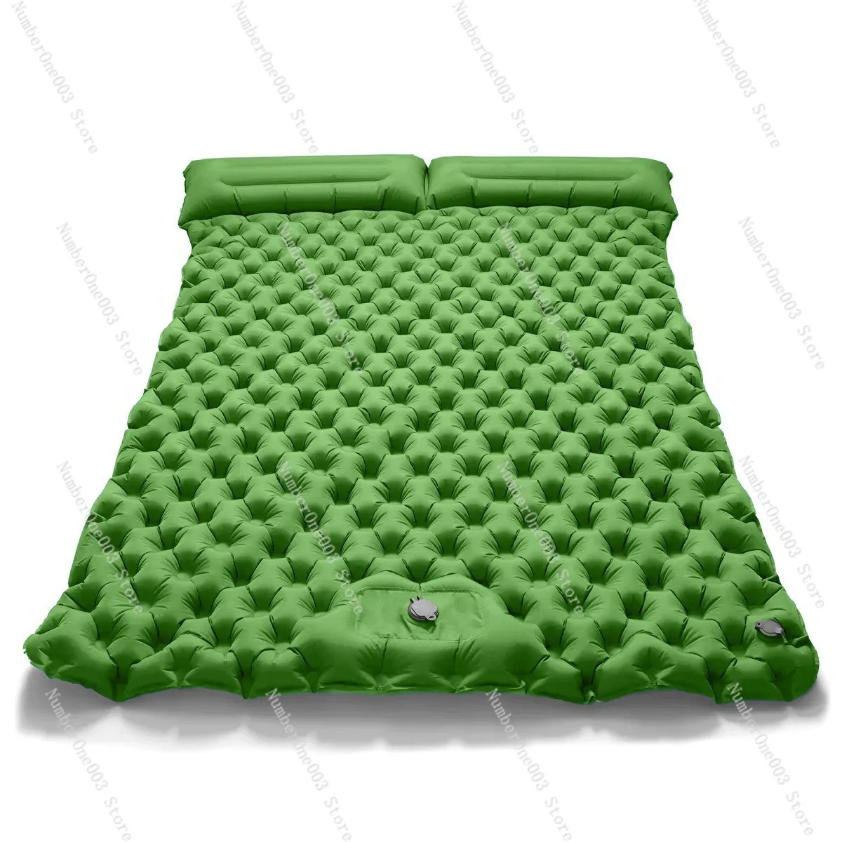 Double outdoor camping built-in foot step inflatable sleeping pad TPU ultra-light