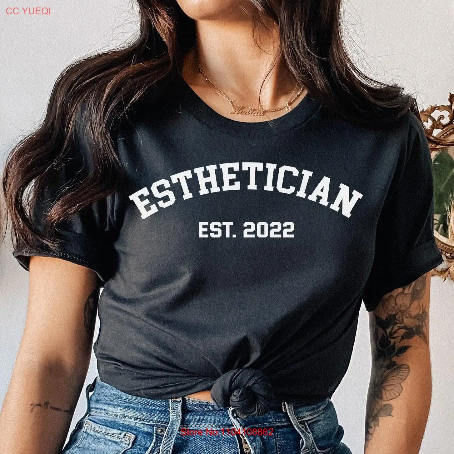 Esthetician T Shirt Beautician gifts Dermatologist Cosmetologist long or short sleeves