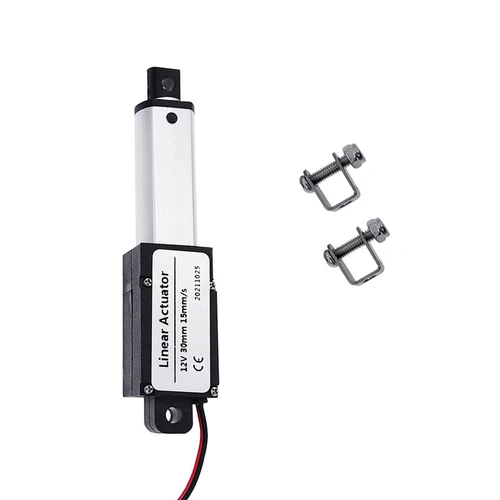 Imagen 2 del producto 30mm/50mm/100mm/150mm DC 12V Mirco actuador lineal eléctrico 30N/60N/100N/150N controlador de Motor Mini varilla de empuje eléctrica Putter