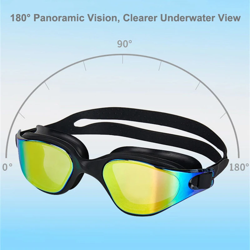 Professional Swimming Goggles for Men Women Pool Diving Glasses Waterproof Anti-fog UV Protection Adjustable Swim Eyewear