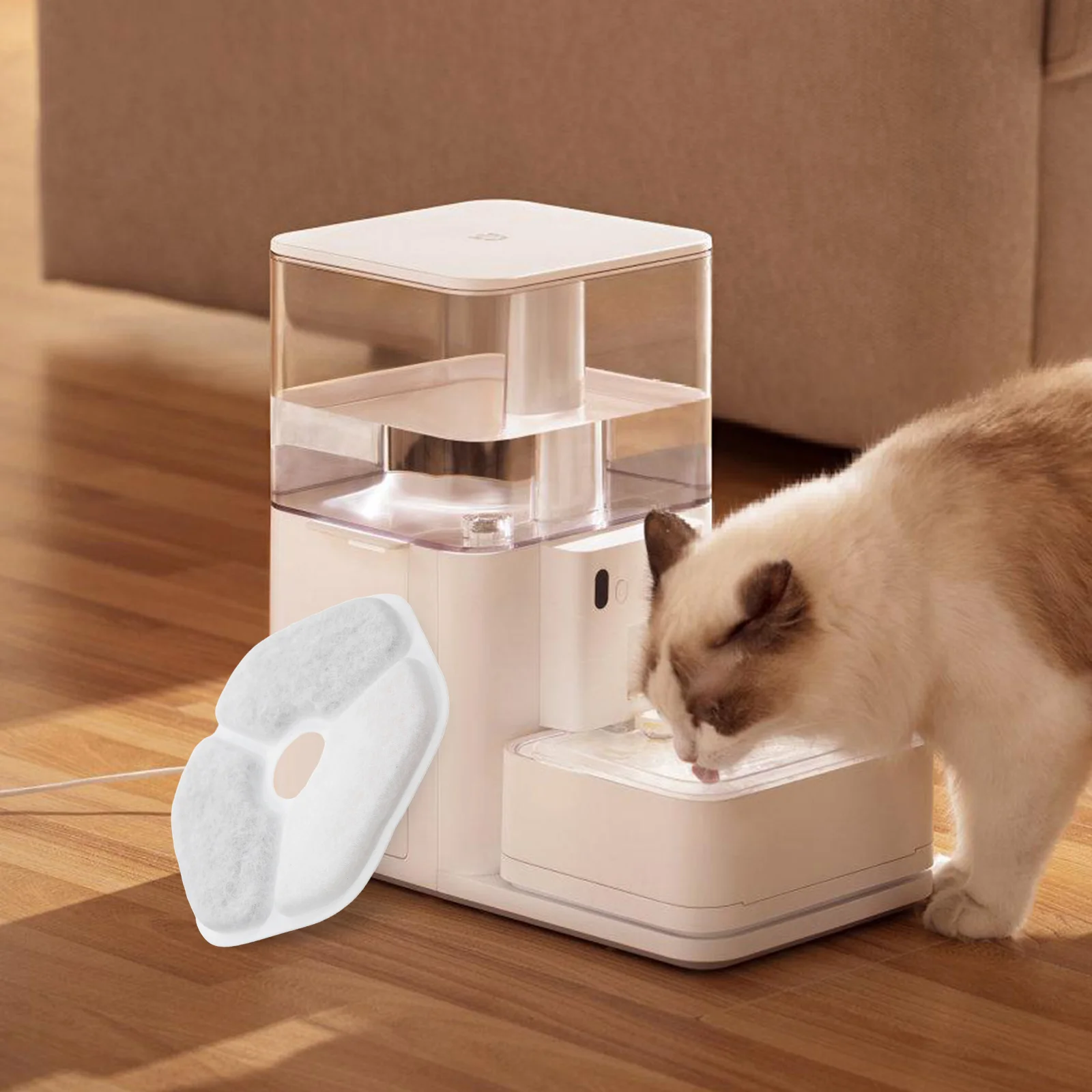 

6pcs Pet Water Filter Replacement For Cat Fountain Compatible With Automatic Drinkers Enhances Taste Hydration Fresh Drinking