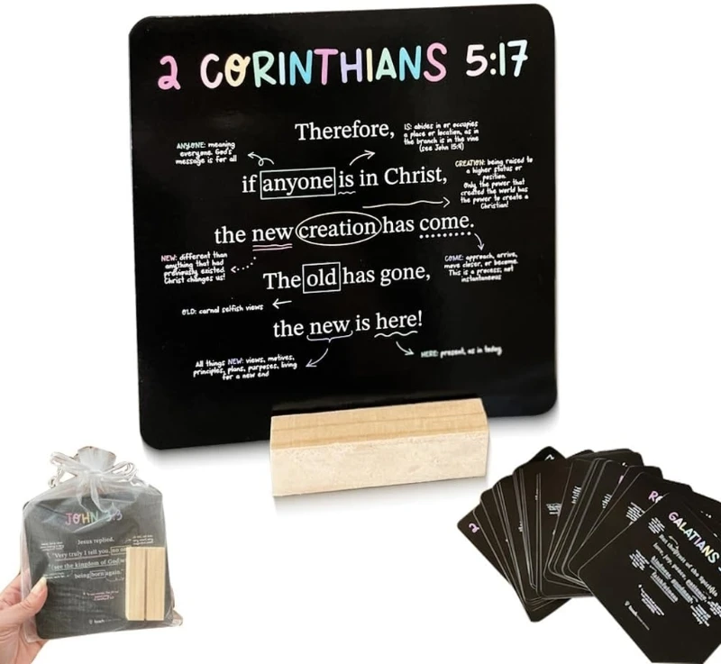 27 hojas de tarjetas de escritura, versículos de la Biblia mapeados para cada semana del año, tarjetas de versículos de memoria de la Biblia, enseñanza del domingo, escuela, regalo cristiano