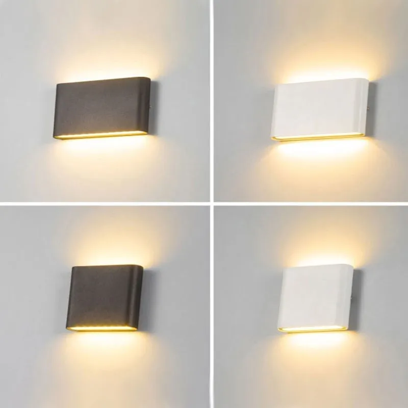 6W 12W 24W LED Outdoor Waterproof Wall Lamp Indoor Bedroom Living Room Balcony Wall Light Home Lighting Aluminum Wall Sconce