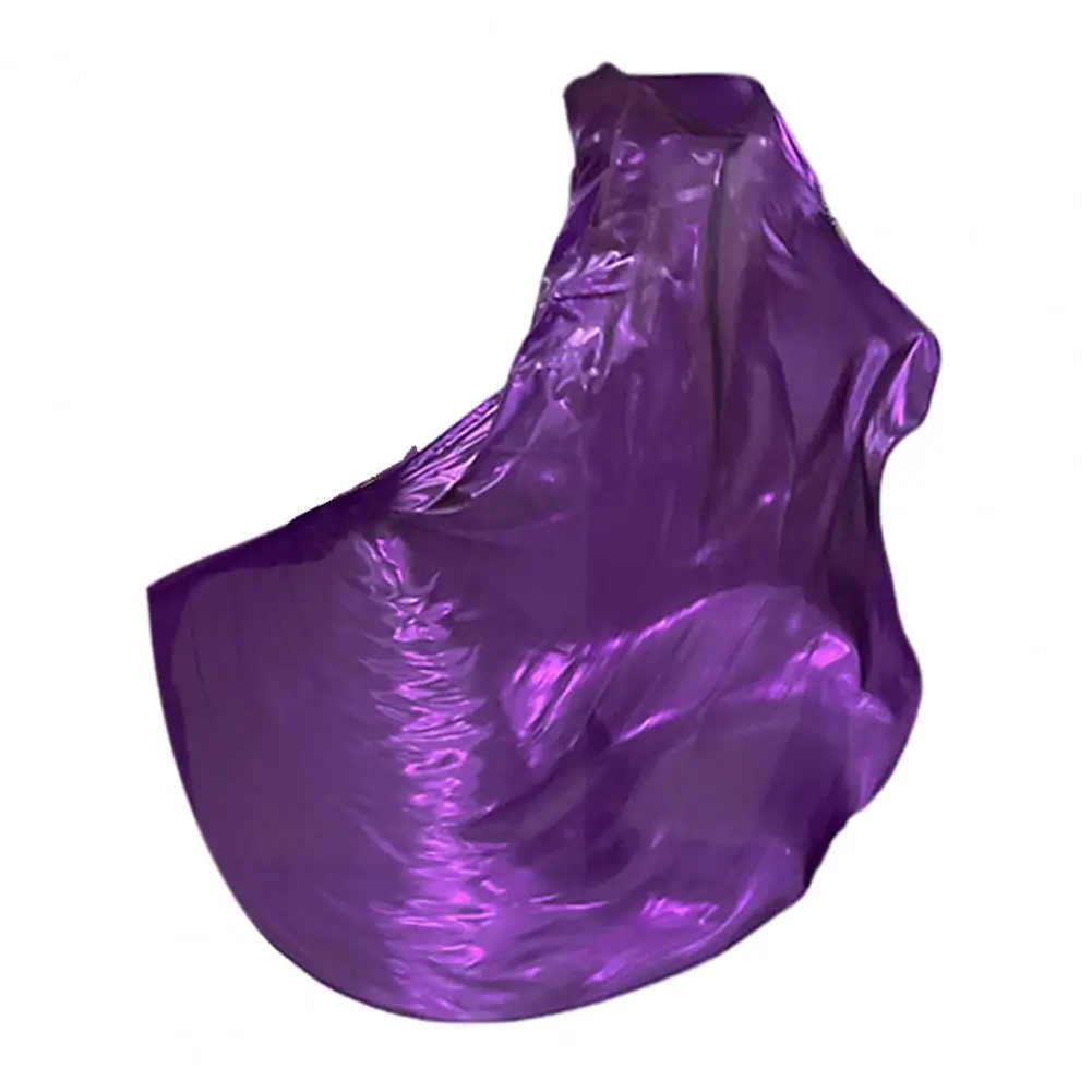 Dancing Flag with Expandable Stick Half Circle Shape Bright Color Luster Surface Performance Costumes Props Accessories Praise F