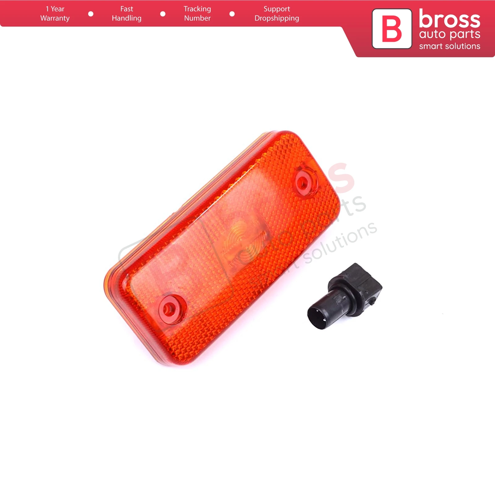 BSP1176 Side Flasher Indicator Repeater Lamp Signal Amber for Fiat Ducato 250 Jumper Boxer Daily Relay 2006-2024 6303.A1