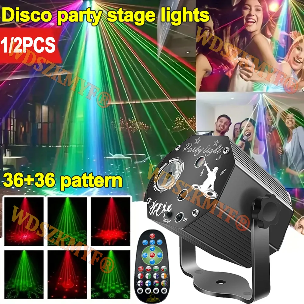 

НОВЫЙ 2IN1 сценический DJ вечерние лазерный проектор дискотека регби USB красный зеленый синий стробоскопические огни клубные домашние праздничные рождественские огни