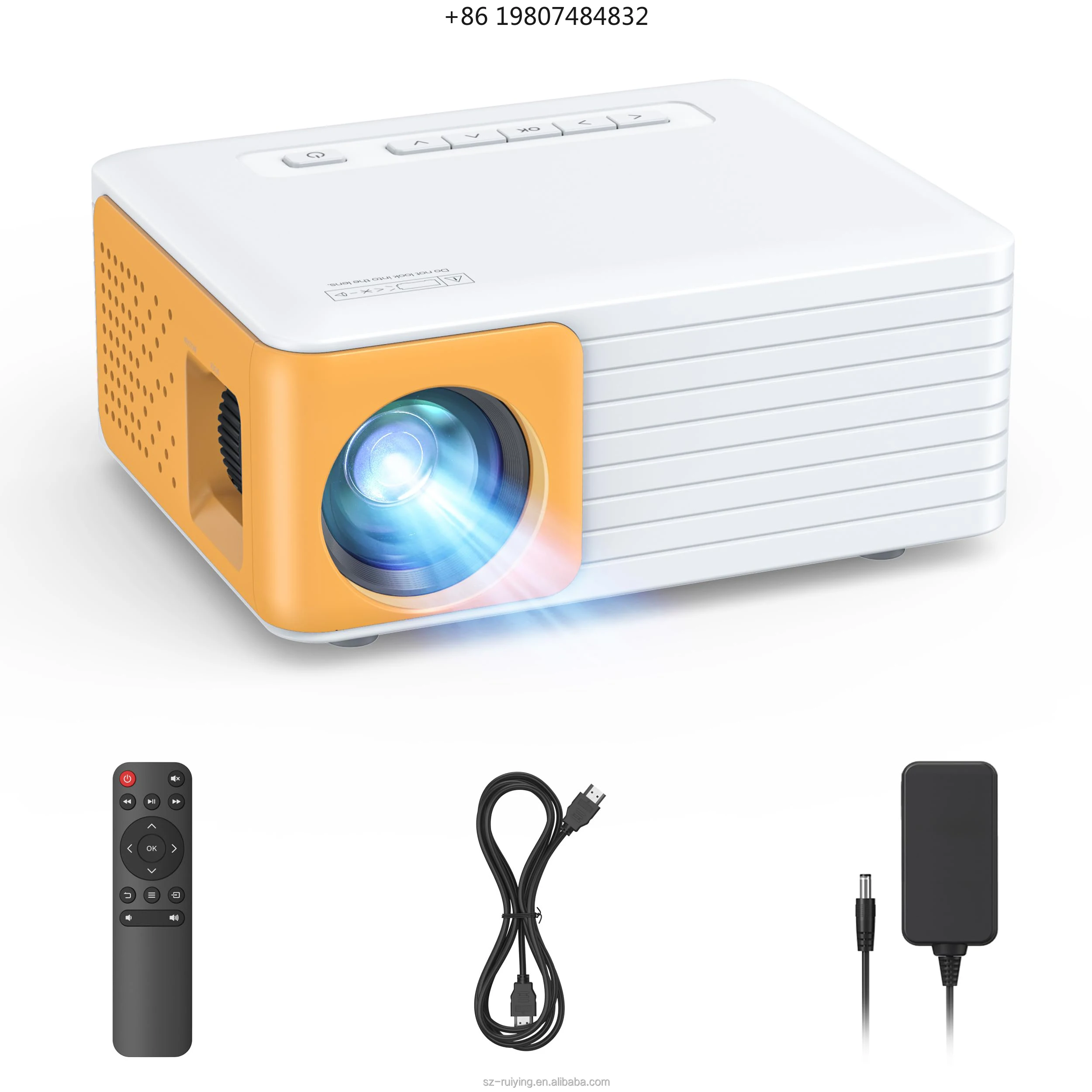 720P Mini WiFi Projector Portable Video Home Game Screen for Camping 1080P 4K Digital Wireless Projector with LED