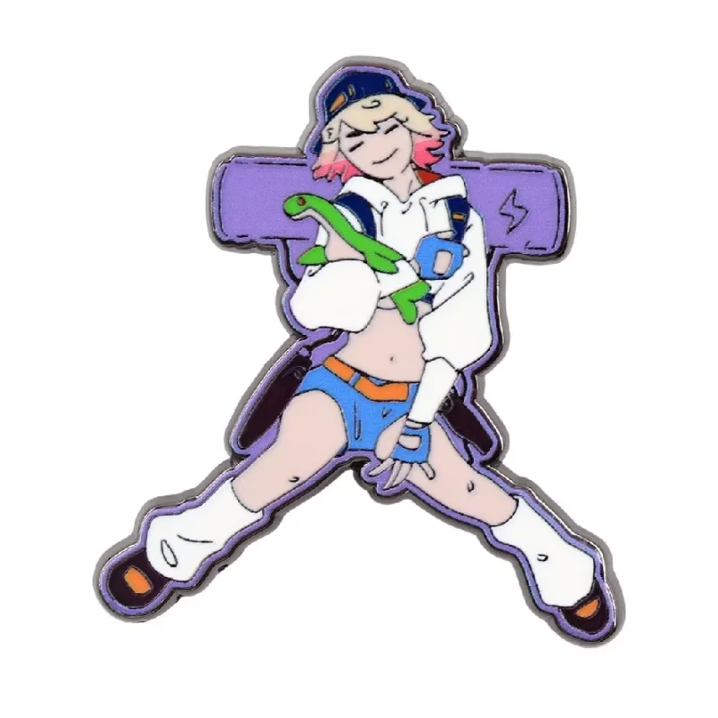 Apex Legends Wattson Game Character Enamel Pin, Cartoon Hero Lapel Badge, Cool Gaming Brooch For PC Console Gamer Fan Birthday