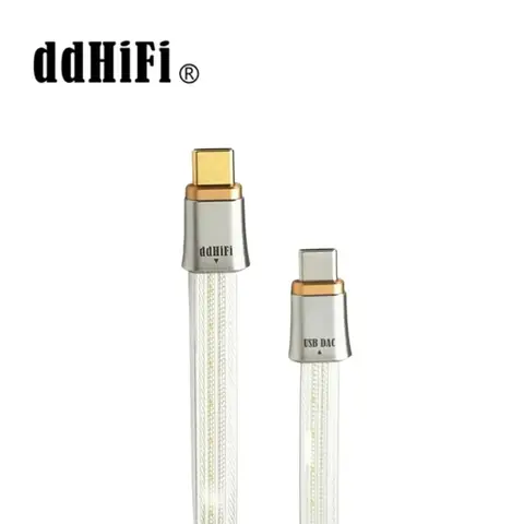 ddHiFi TC19CC (Comet)  Flagship Pure Silver USB-C to USB-C OTG Digital Signal Cable, Four-Wire Parallel Design