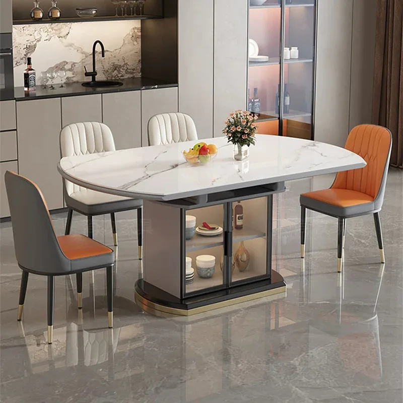 Kitchen Modern Dining Table Luxury Modern Nordic Lounge Writing Designer Dining Table Chairs Marble Muebles Salon Furniture