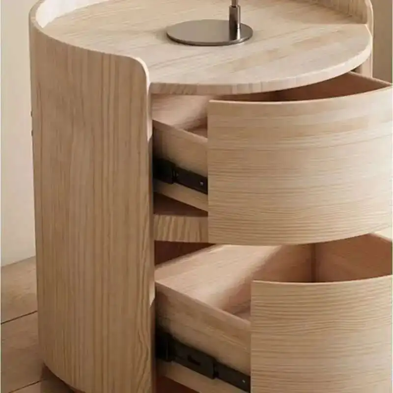 Laden Minimalist Bed Table Designer Lateral Filing Modern Storage Bedside Table Smart Wooden Table De Chevet Italian Furniture image 6