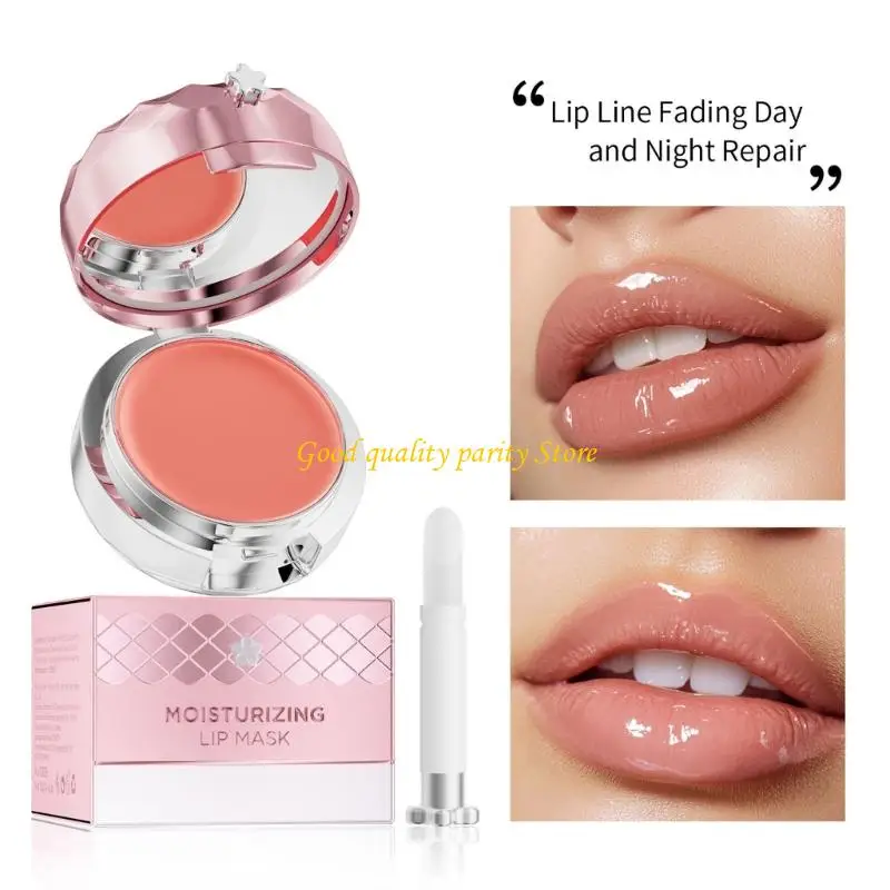 

M4YA Convenient Lip Mask for Dry Lips Overnight Moisturizer with Brush Softening and Repairing for Women and Girls