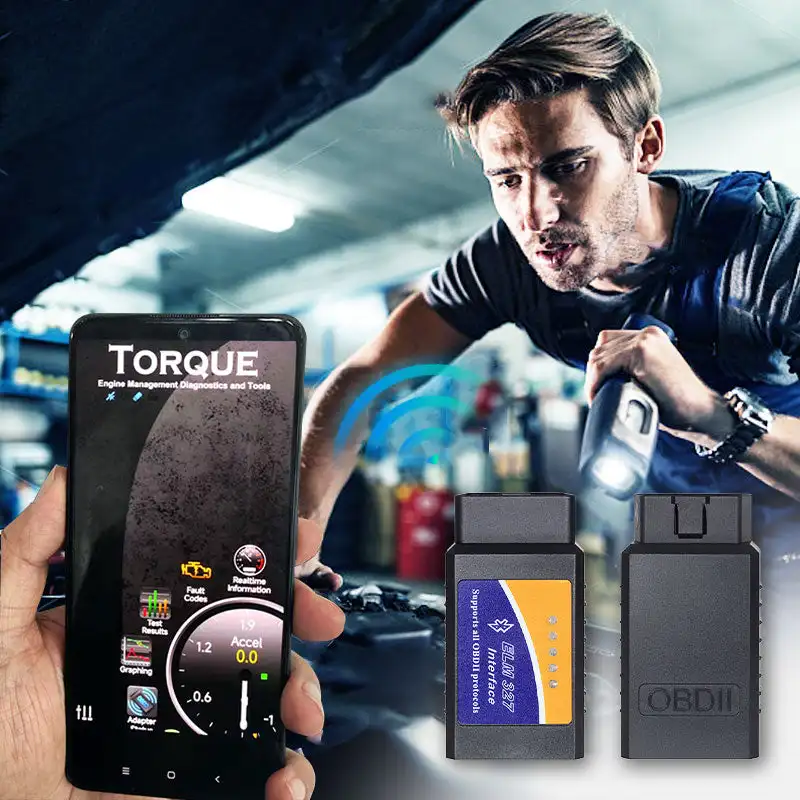 

Диагностический сканер ELM327 V2.1 OBD2 Bluetooth для Android, считыватель кодов OBDII, инструмент для диагностики автомобиля