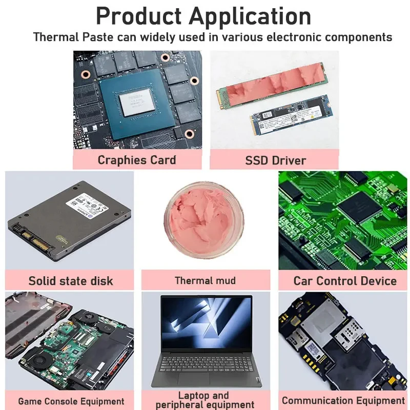 Masilla térmica UPSIREN U6 PRO para procesador VGA GPU IC, almohadilla térmica de enfriamiento rápido, masilla de bloqueo de calor de repuesto de alto rendimiento