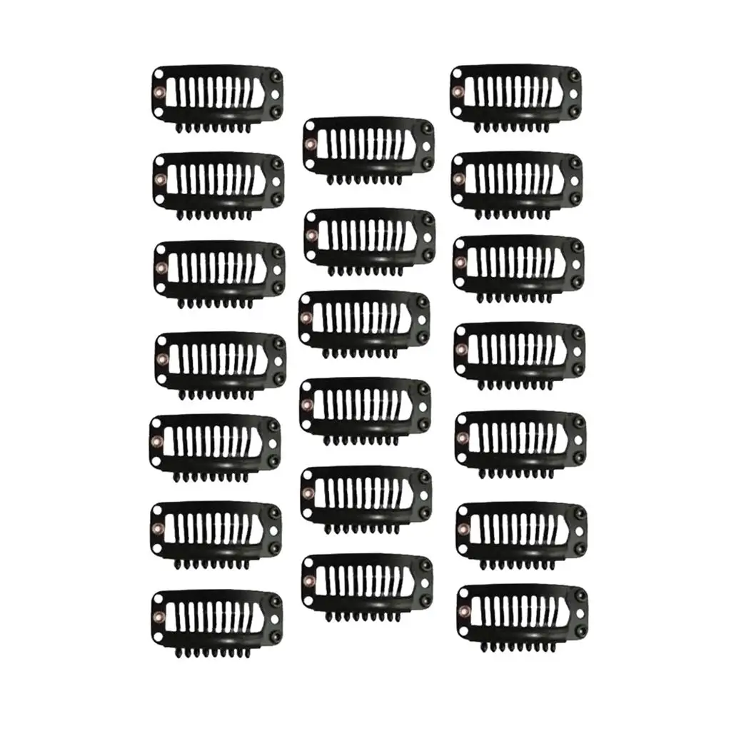 20 Stück Verlängerungs-Snap-Clips, Schuss-Haarklammern, Haarspange, 32 mm, modisch
