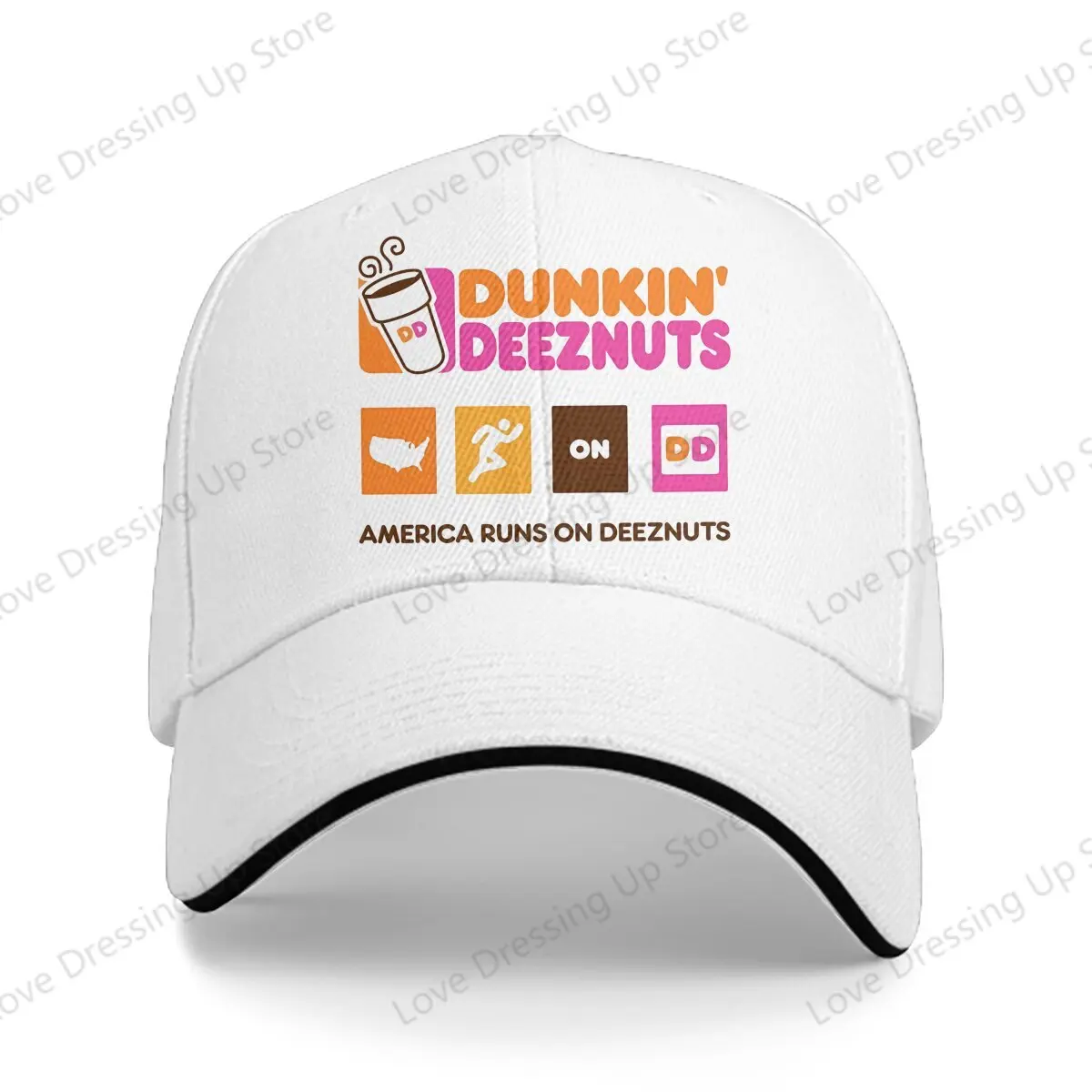 Бейсболка в стиле хип-хоп Dunkin deeznut, американская бейсболка с регулируемой индивидуальностью, головной убор для гольфа, грузовик, унисекс, подарок