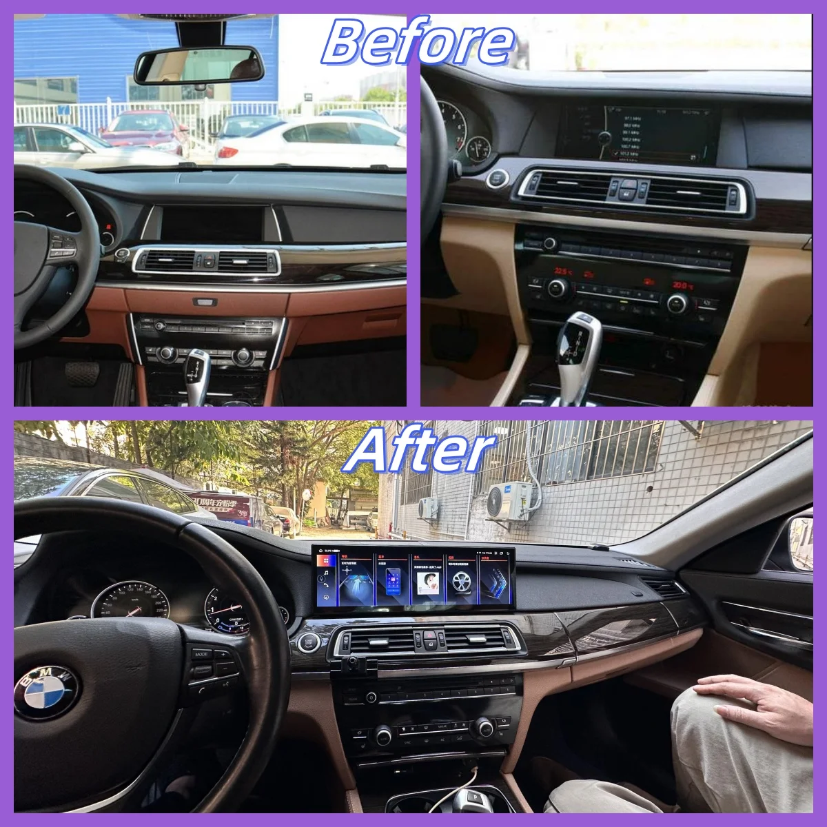 15inch 2560*720 Screen Car Radio Multimedia Vedio Player for BMW 7 Series F01 F02 NBT CIC Automotive New Android Smart System BT