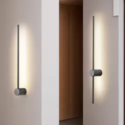 Nordische schalter led wand leuchten AC85-265V für sofa hintergrund schwarz gold weiß innen led wand lampen nachttisch schlafzimmer wand leuchte