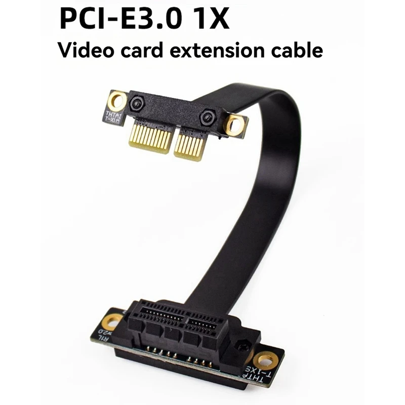Adaptador extensor pci-e 1x pci-express 3.0 1x macho para fêmea cabo riser pcie 1x cabo de extensão 90 graus 15cm