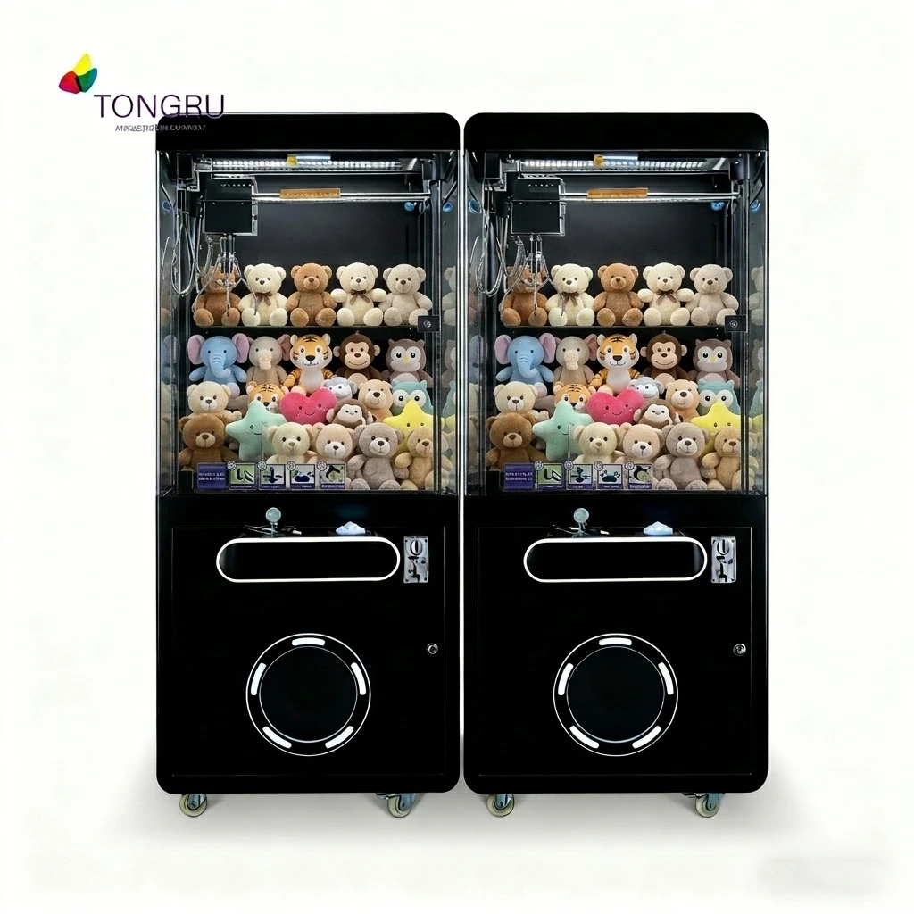 Black Claw Machine Arcade Prizes Doll Gift Candy Amusement Machine Coin Vending Coin Operated Game Machine for Shopping Mall