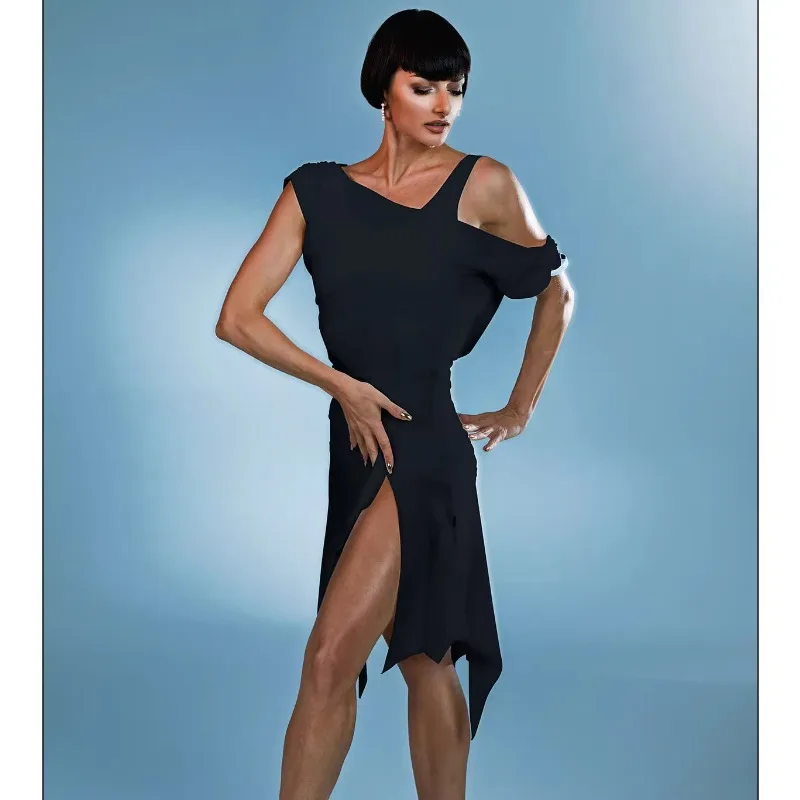 Nuevo vestido de práctica latino personalizado, ropa de rendimiento exactamente Lombard, disfraz de Samba, vestido de salón estándar