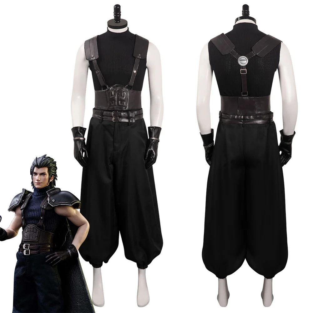 Zack Cosplay Men Costume Game Final Fantasy VII Remake Roleplay Fantasia Man Halloween Carnival Cloth For Disguise Role Playing