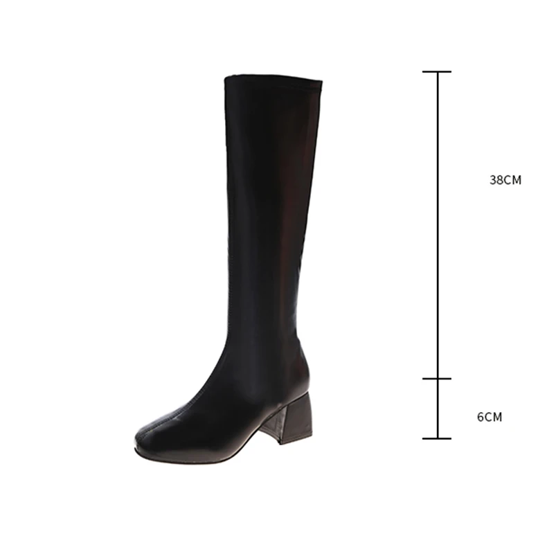 Comemore Women Knee High Boots Fashion Candy Color Zipper Goth Ladies Shoes Patent Leather Long Boot Luxury Designer High Heels
