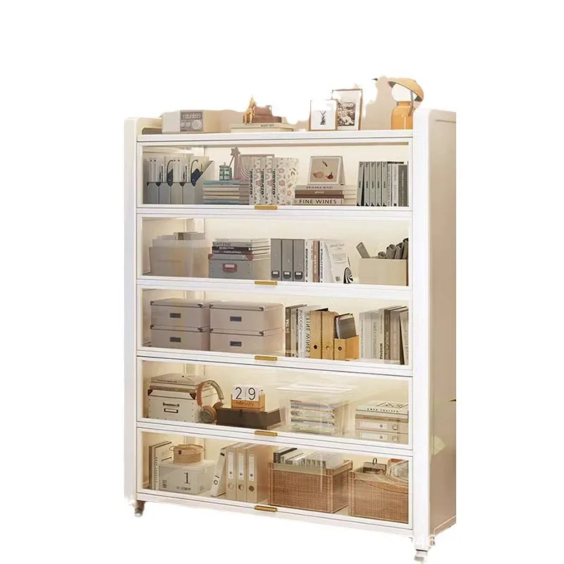 

Steel, Shelf, Student, Dustproof, Bookcase, Floor, Multi-layer, Door, Storage